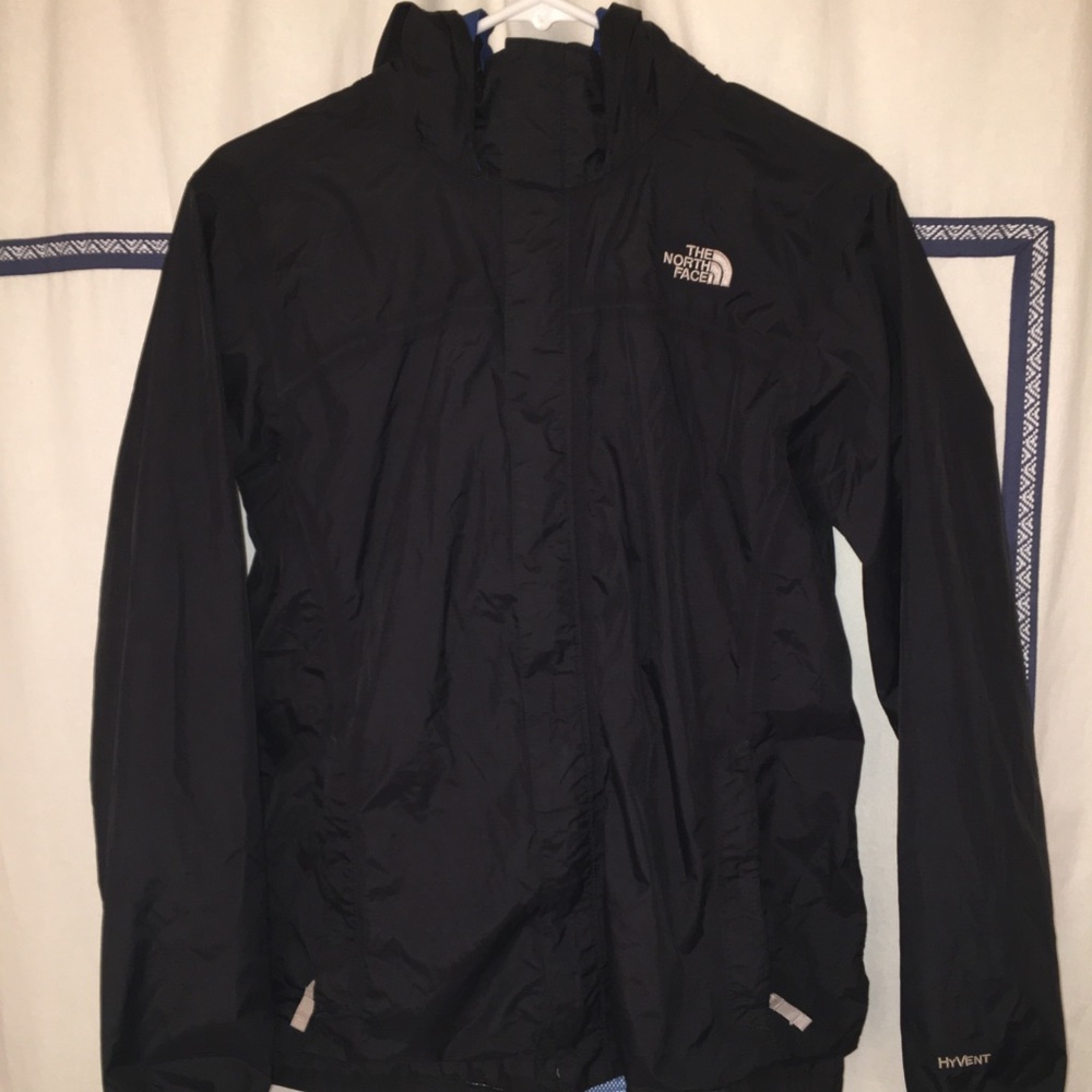 Black North Face Rain Jacket